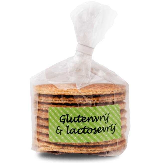 een pak met 8 Markus gluten- en lactosevrije stroopwafels