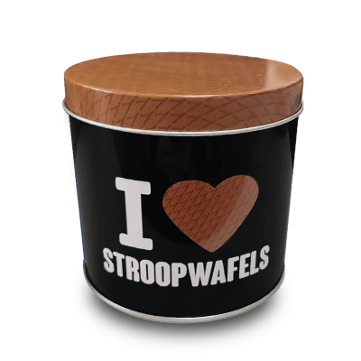 bewaar blik I Love Stroopwafels