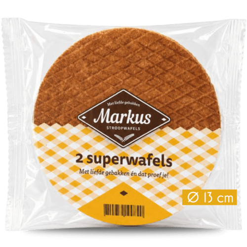 2 extra grote stroopwafels van Markus
